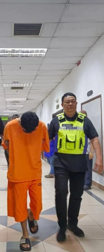 suspek bunuh Amoy dilanjut reman hingga 29 Dis, pembunuhan Kuching, suspek reman Kuching, mayat reput Jalan Setia Raja, Mahkamah Majistret Kuching, motif pembunuhan Nurul Asikin